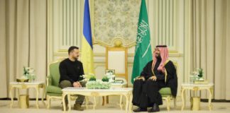 У Саудівській Аравії Володимир Зеленський зустрівся зі Спадкоємним принцом Мухаммадом бін Салманом аль Саудом