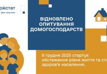 В Україні відновлюються опитування домогосподарств
